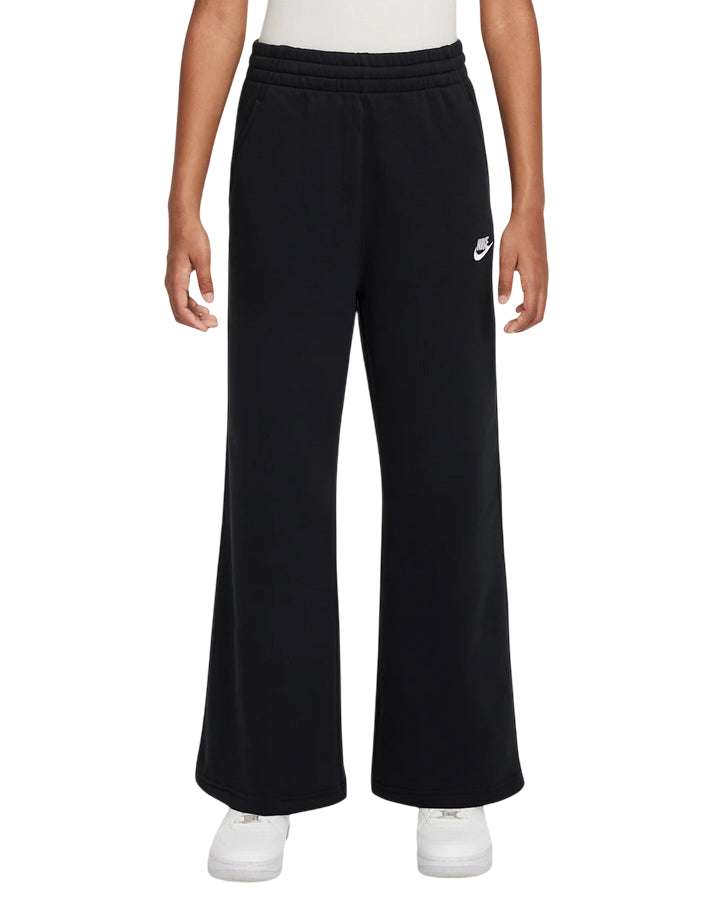 Nike Pantaloni a Gamba Larga Sportswear Club Fleece Bambina FZ6774-010 Nero - Comfort e Stile
