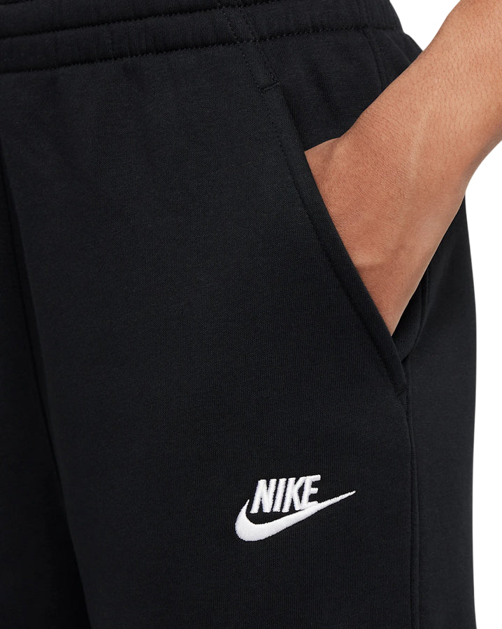 Nike Pantaloni a Gamba Larga Sportswear Club Fleece Bambina FZ6774-010 Nero - Comfort e Stile - tasca 