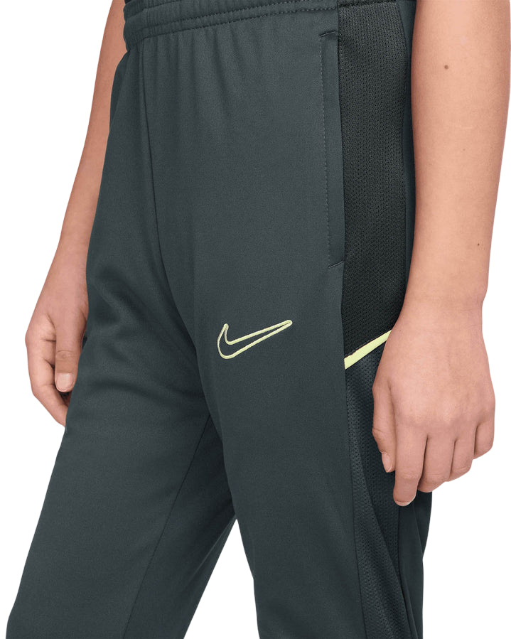 Nike Pantaloni da Calcio Dri-FIT Academy HJ3720-390 Verde – Slim Fit, Traspirante - logo