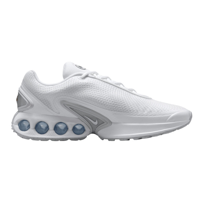 Nike Scarpa Air Max DN DV3337-101 Bianco-Blu – Stile Futuristico, Comfort Dinamico e Tecnologia Air Max frontale
