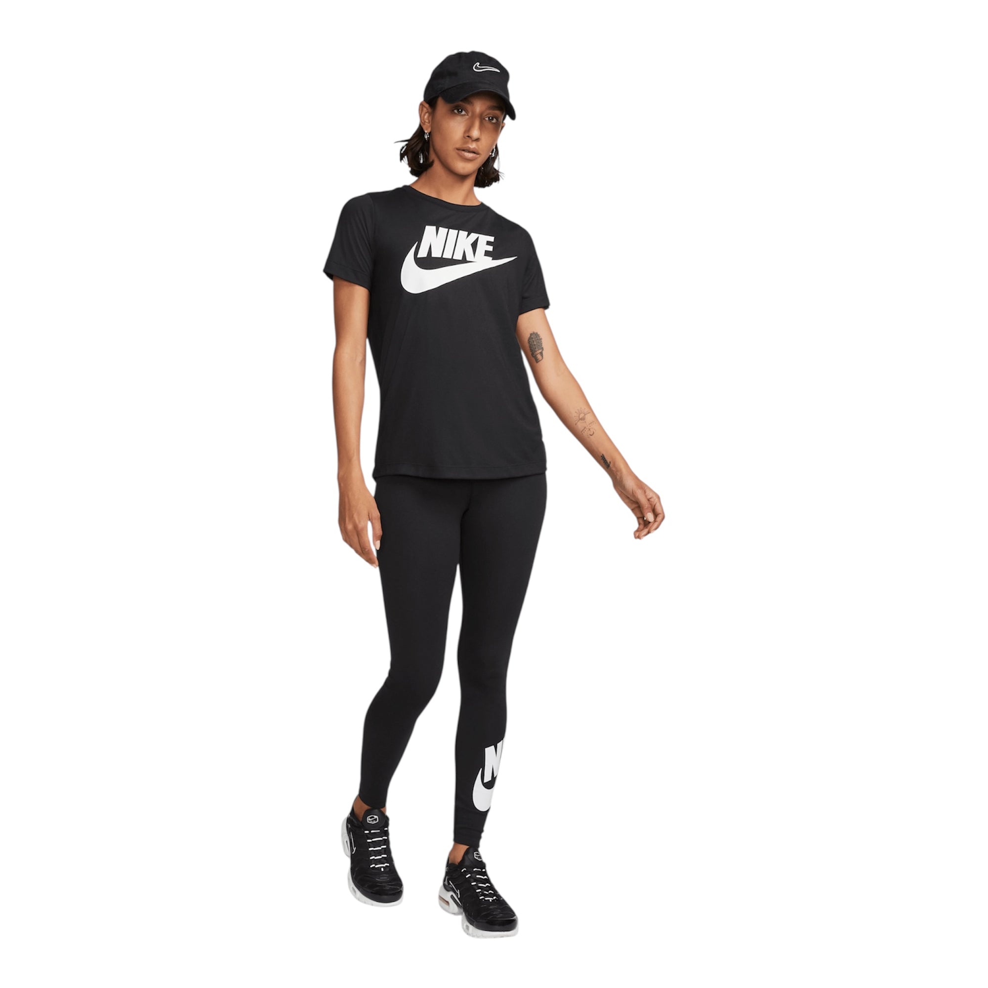 Nike Sportswear Classics Leggings a vita alta con grafica – Donna DV7791-010 nero completo