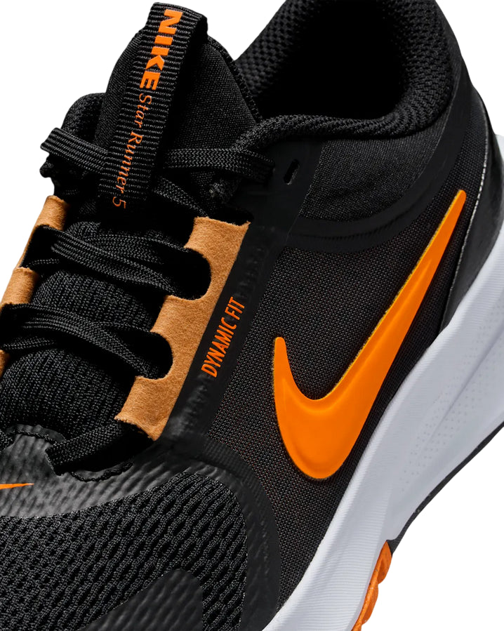 Nike Star Runner 5 HF7004-006 Nero Grigio | Scarpa running bambino leggera traspirante comfort - dettaglio