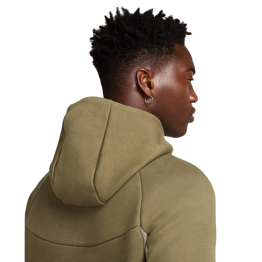 Nike Tech Giacca Uomo Windrunner HV0949-222 Verde - Vista Frontale - Cappuccio