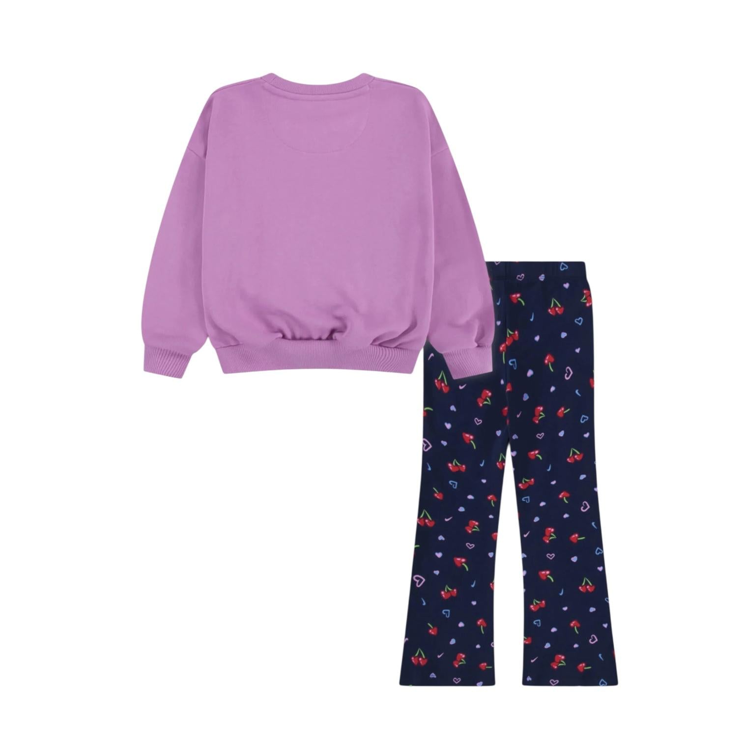 Nike Tuta Sportiva Bambina 36N667-U90 rosa-blu