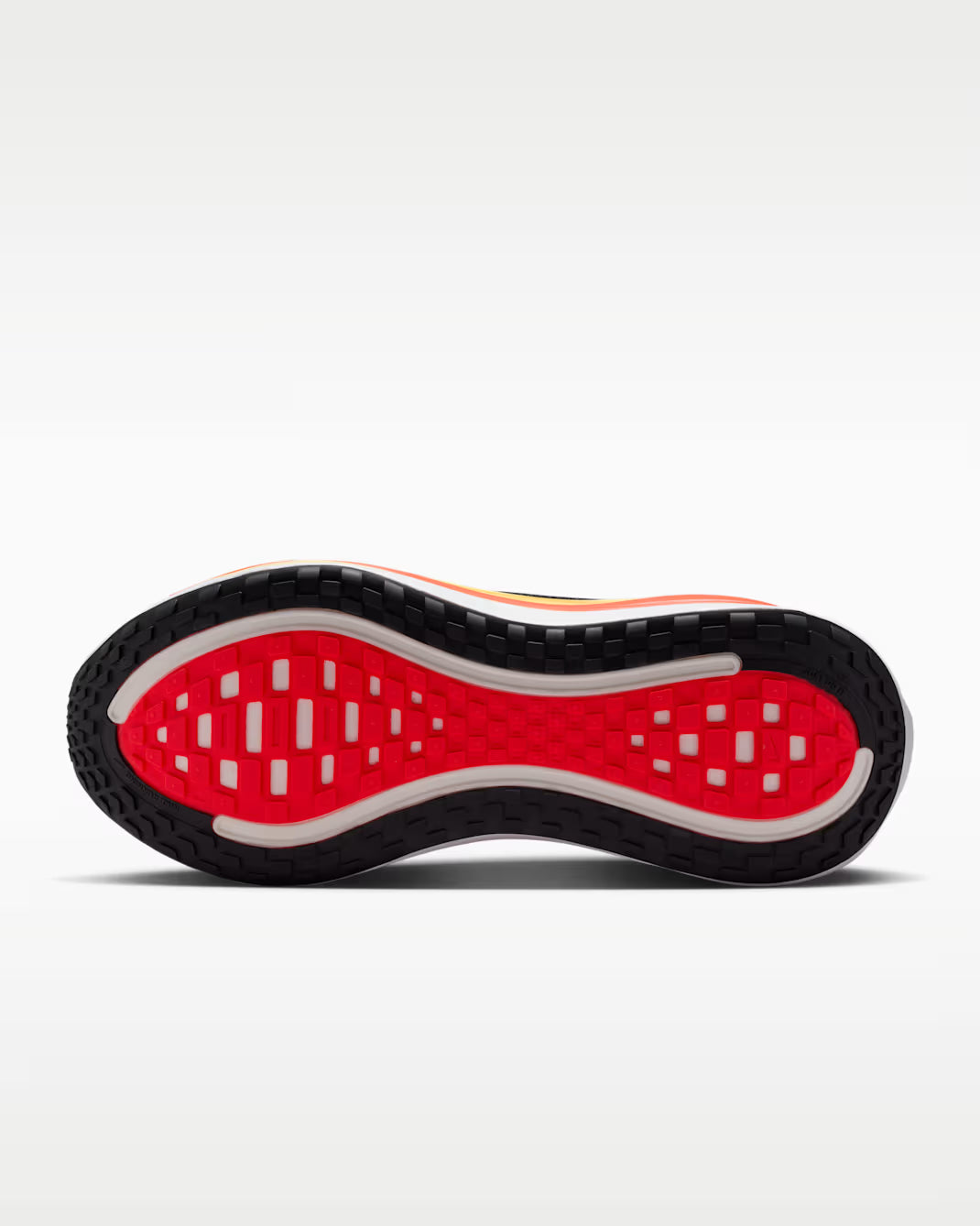 Nike Vomero Plus HV8150-009 Nero Bright Crimson Running Uomo vista suola