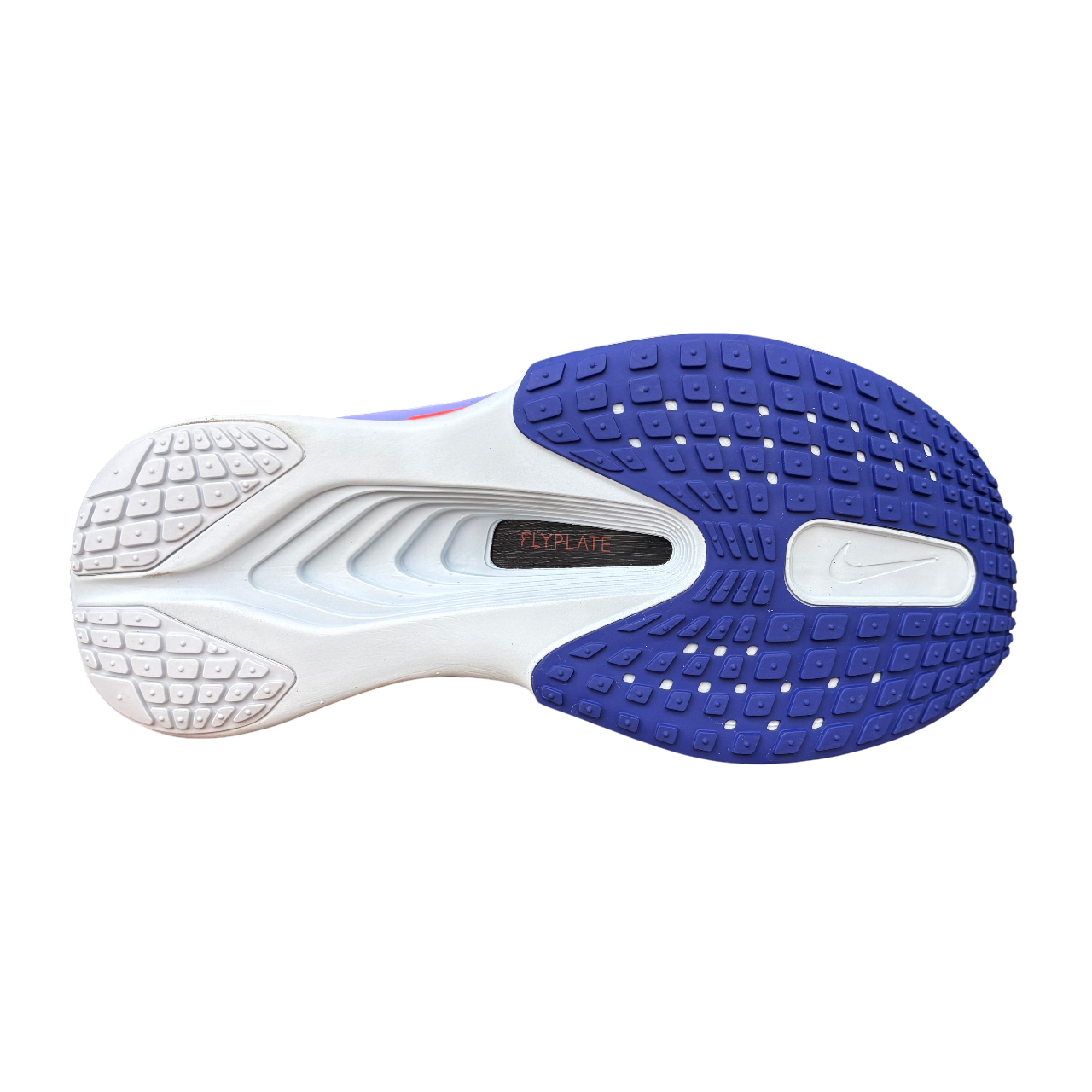 Nike Zoom Fly 6 FN8454-002 scarpa da corsa uomo colorazione Fantasma-Grigio-Blu vista battistrada antiscivolo