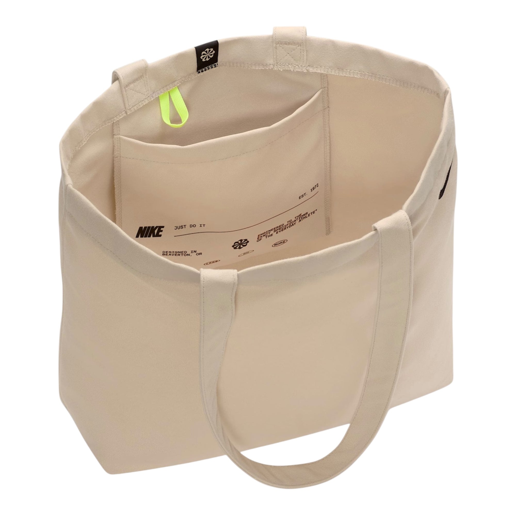 Nike borsa Heritage 2.0 FZ1320-120 beige interno