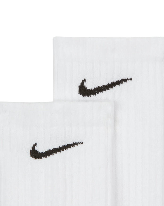 Nike calza unisex adulto di media lunghezza Everyday Cushioned SX7664-100 bianco - logo