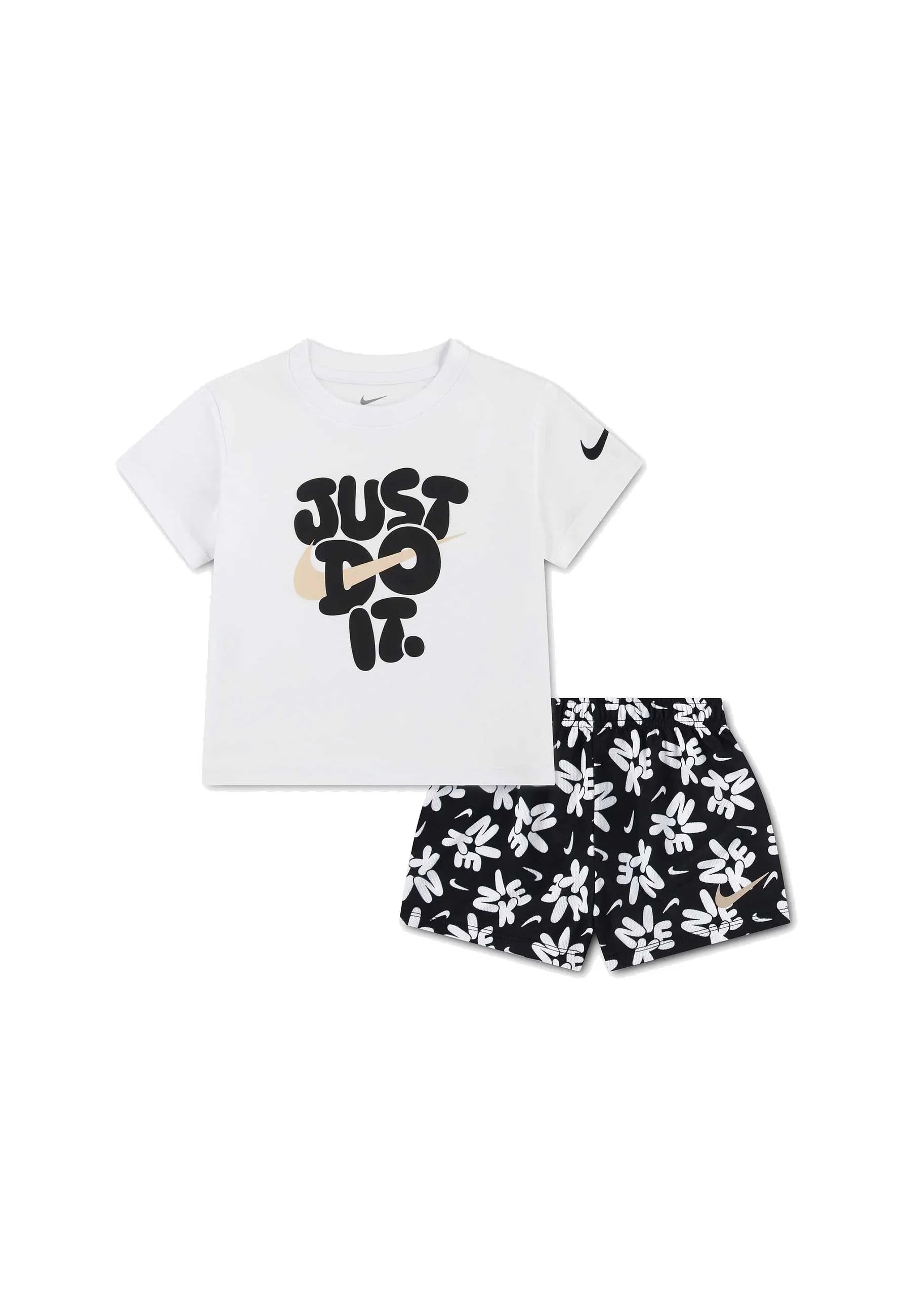 Nike completino da bambina 36N914-023 bianco-nero