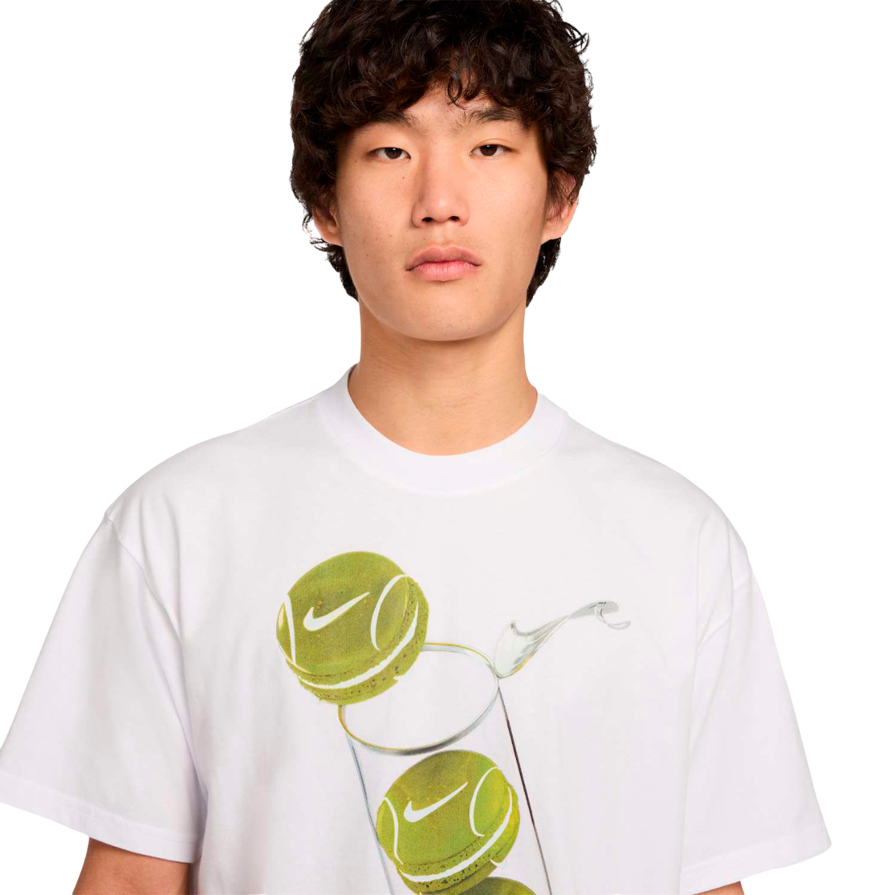 Nike maglietta manica corta da uomo Court Tennis Max90 HJ3468-100 bianco