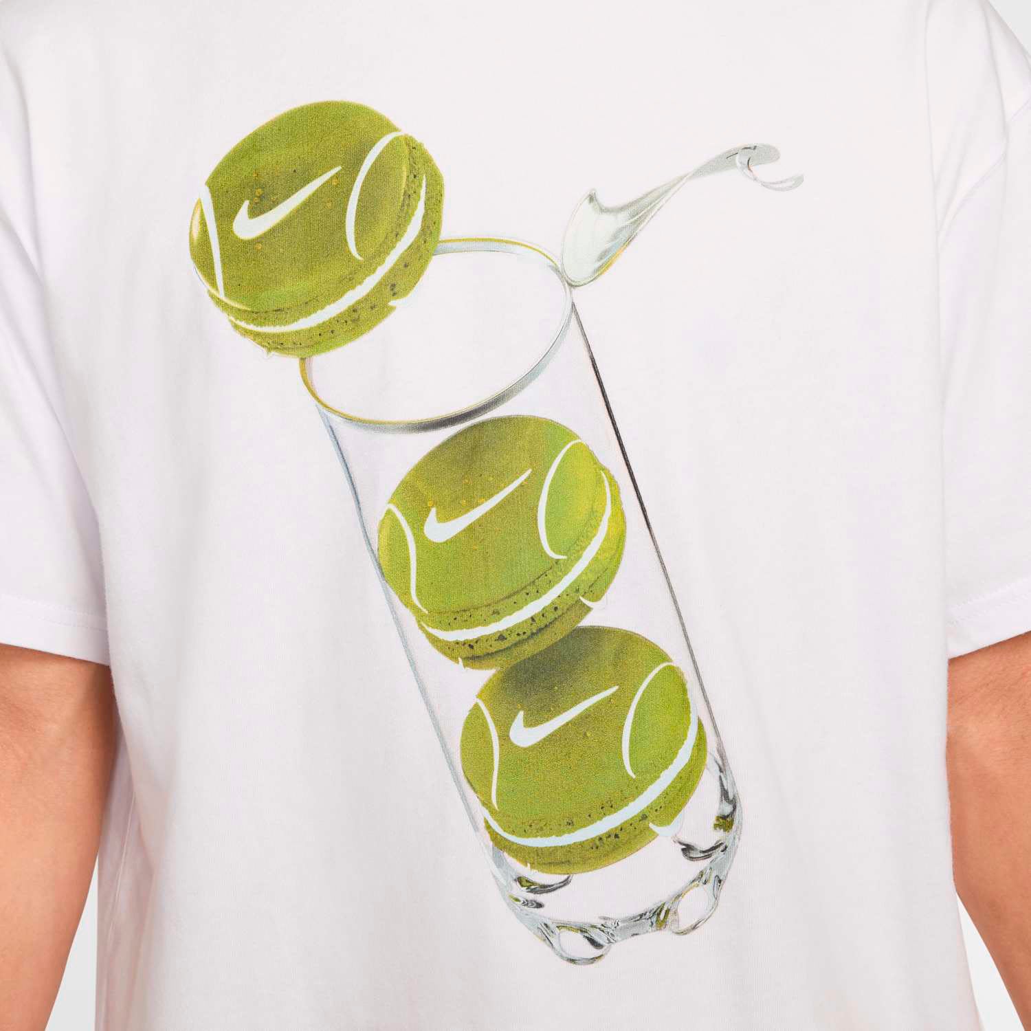 Nike maglietta manica corta da uomo Court Tennis Max90 HJ3468-100 bianco