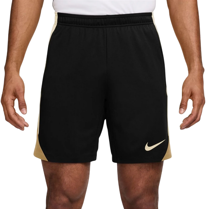 Nike pantaloncino sportivo da calcio Strike FN2401-017 nero-avorio-oro
