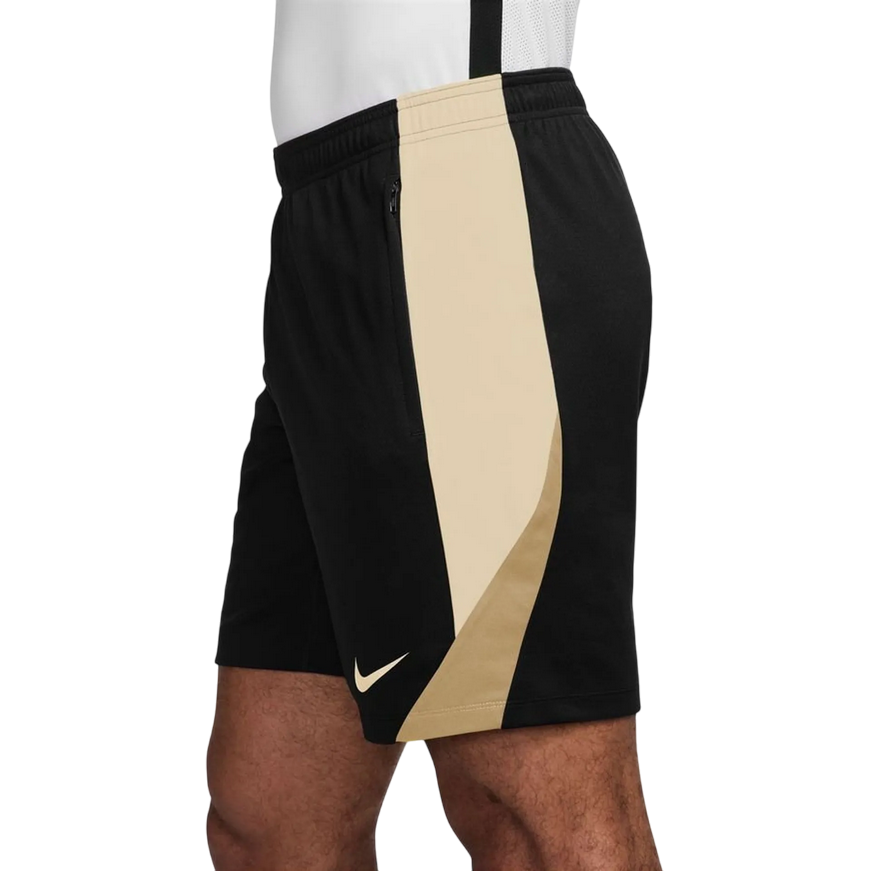 Nike pantaloncino sportivo da calcio Strike FN2401-017 nero-avorio-oro