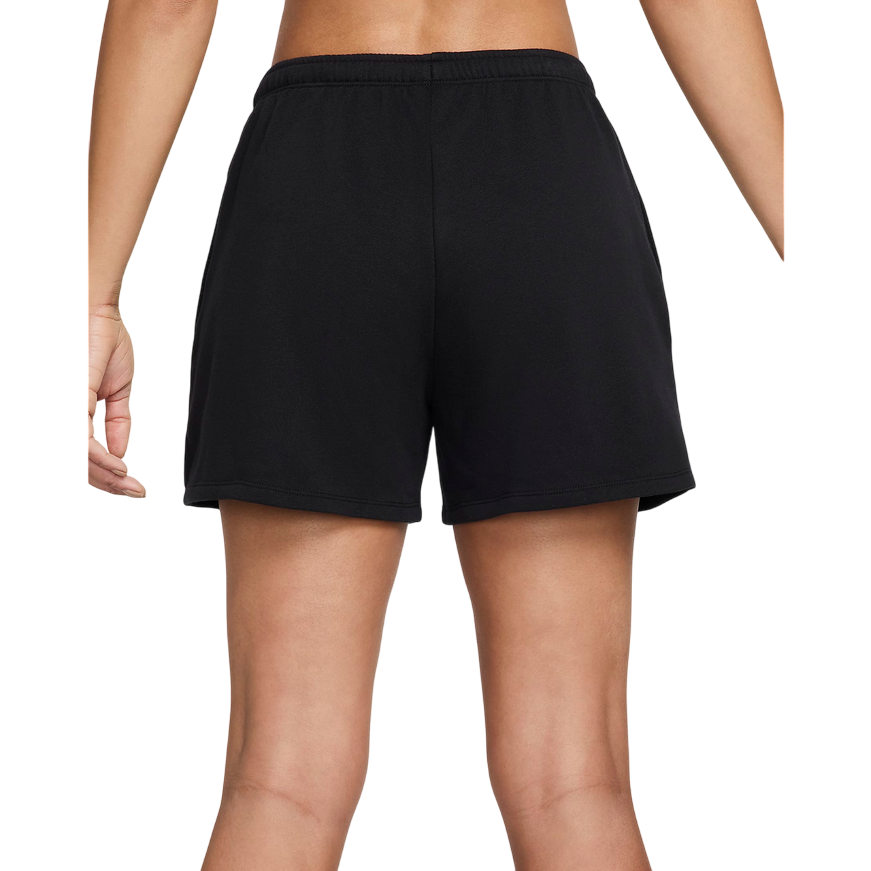 Nike pantaloncino sportivo da donna in cotone garzato leggero French Terry HF6940-010 nero