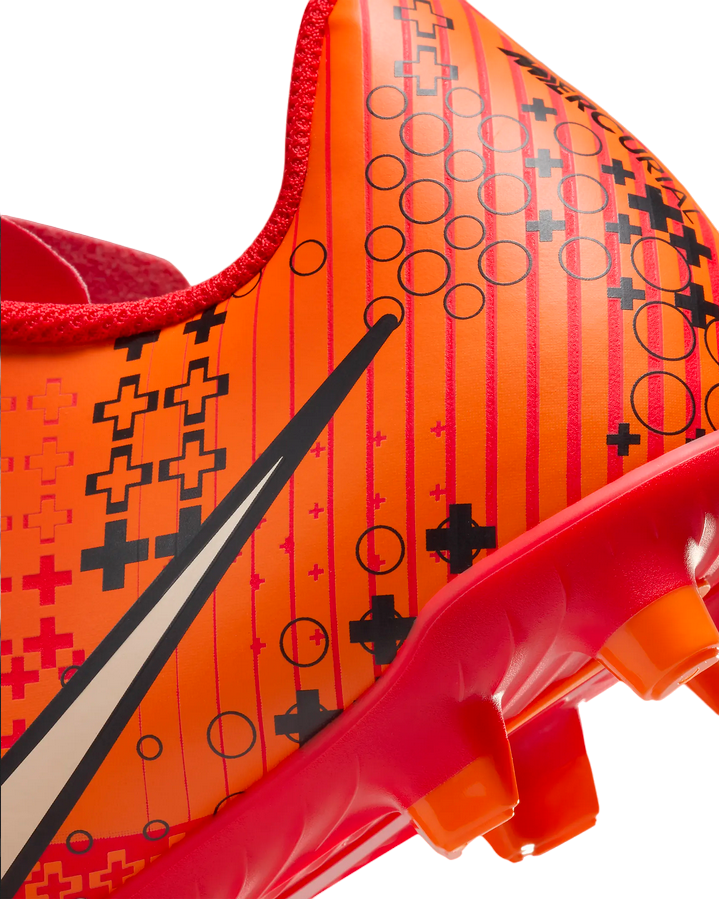 Nike scarpa da calcio da ragazzo Vapor15 Club MDS FG/MG FD0563-600 cremisi-avorio pallido tacco