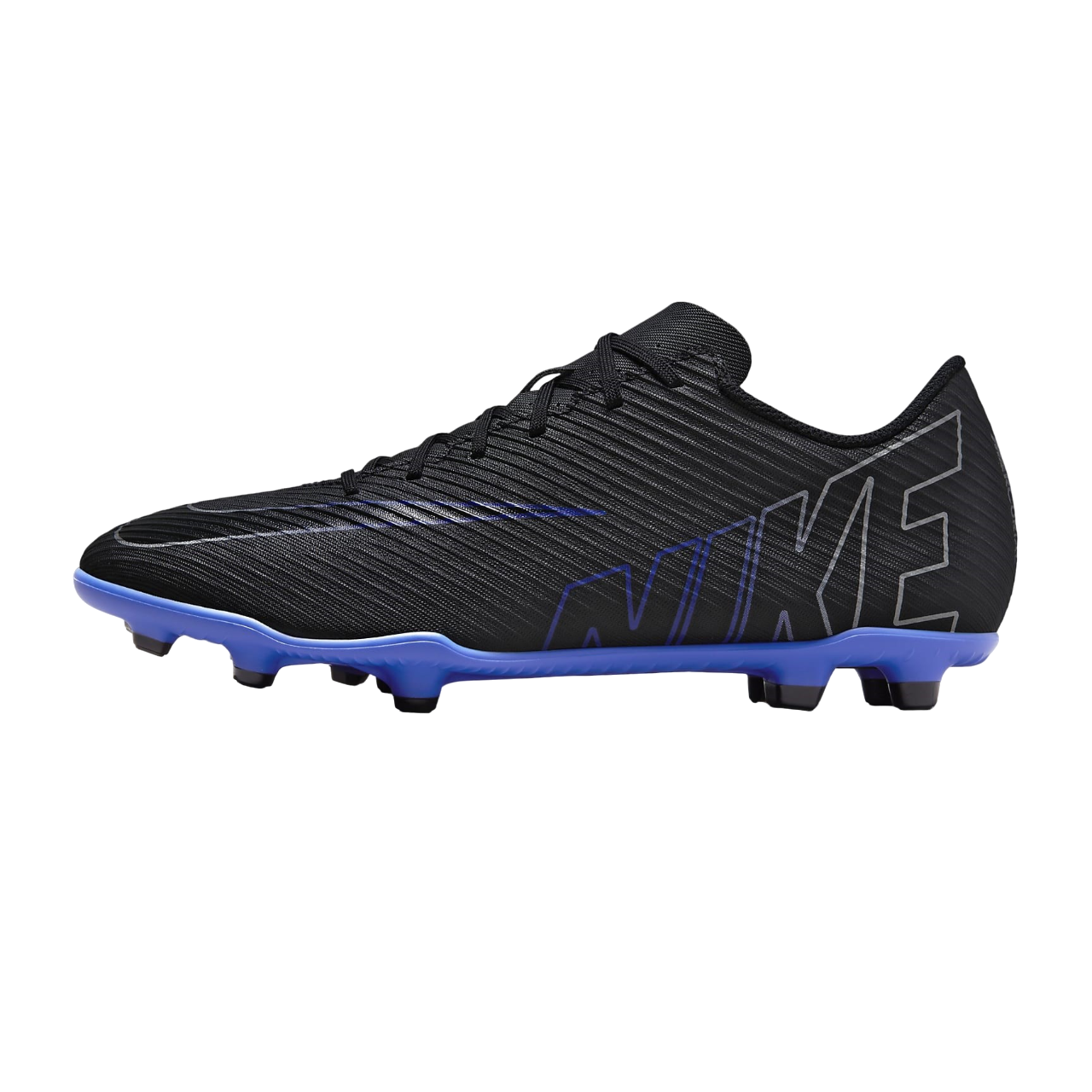 Nike scarpa da calcio da uomo Vapor 15 Club FG/MG DJ5963-040 nero-azzurro 2