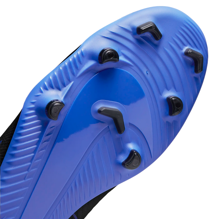Nike scarpa da calcio da uomo Vapor 15 Club FG/MG DJ5963-040 nero-azzurro 4
