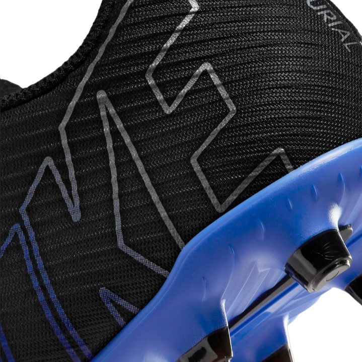 Nike scarpa da calcio da uomo Vapor 15 Club FG/MG DJ5963-040 nero-azzurro 5