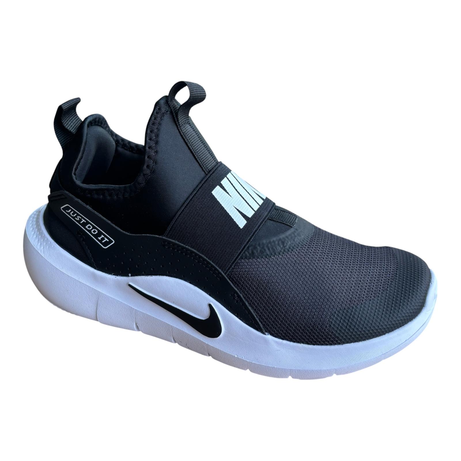 Nike scarpa running junior Flex Runner 4 IF2893-002 nero-bianco