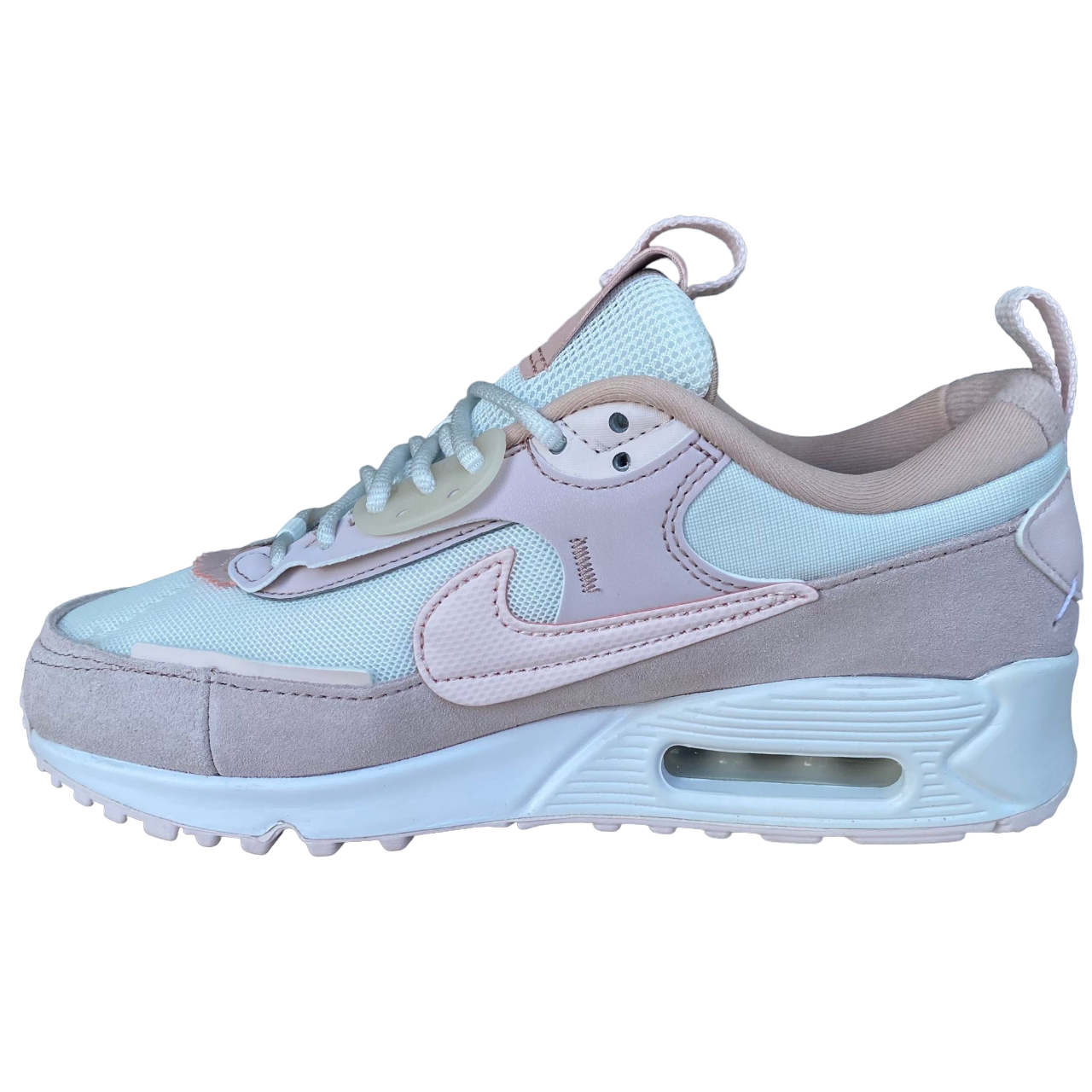 Nike scarpa sneakers da donna Air Max 90 Futura DM9922-104 bianco-rosa 1