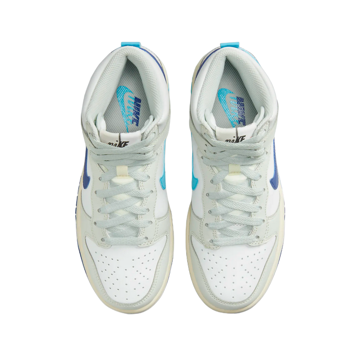 Nike scarpa sneakers da ragazzo Dunk High SE FN7995 100 bianco-azzurro-argento 4