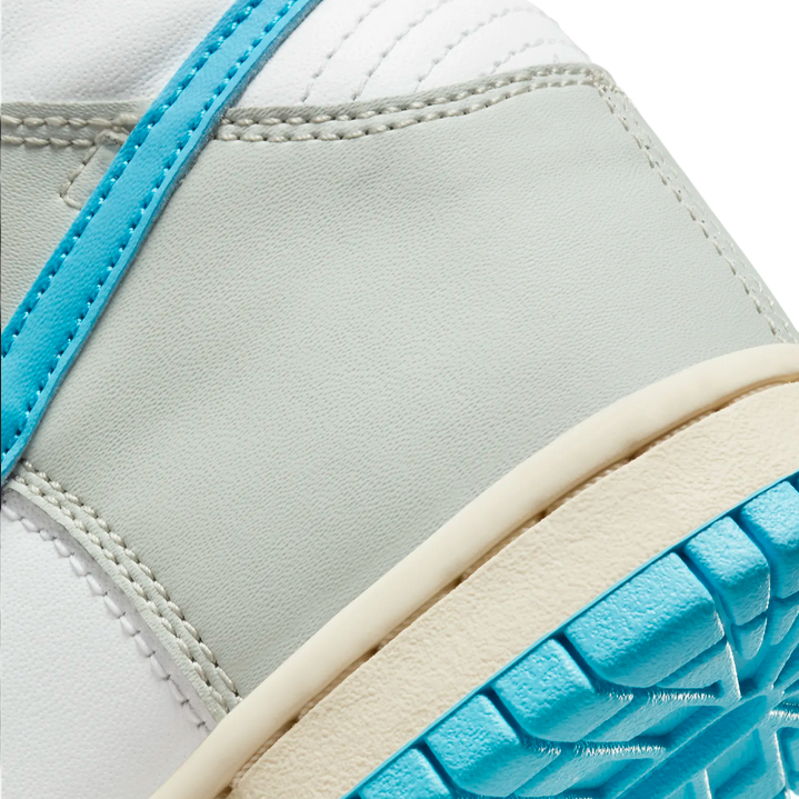 Nike scarpa sneakers da ragazzo Dunk High SE FN7995 100 bianco-azzurro-argento 5