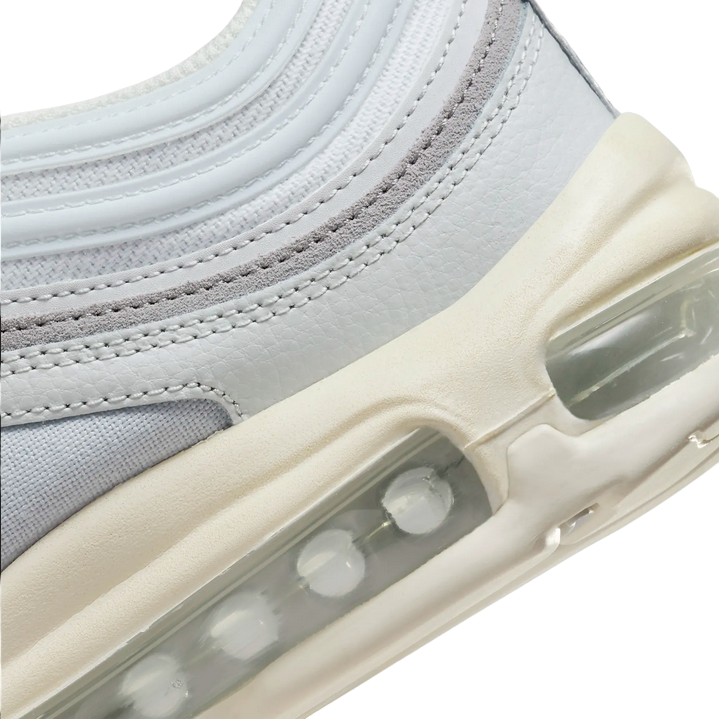Nike scarpa sneakers da uomo Air Max 97 DZ2629 001 platino-grigio particolare sistemma ammortizzamento al tallone