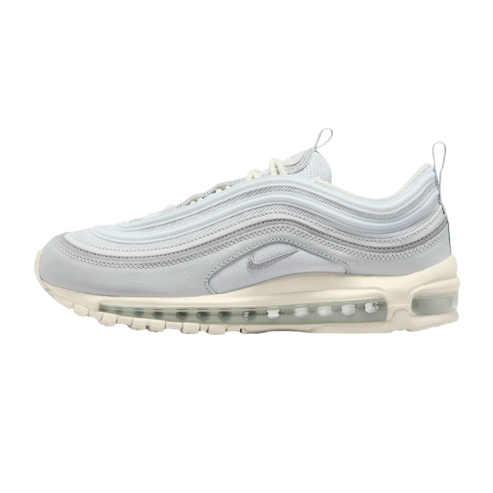 Nike scarpa sneakers da uomo Air Max 97 DZ2629 001 platino-grigio vista laterale