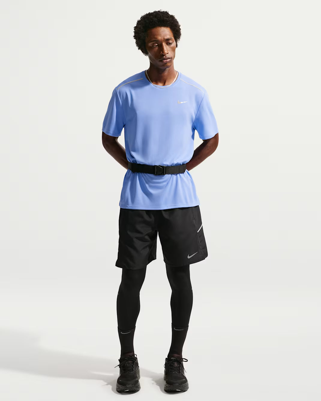 Nike t-shirt manica corta da uomo Miler IF2082-494 bluette