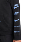 Nike felpa con cappuccio da ragazzo Standard Issue FN7724-010 nero