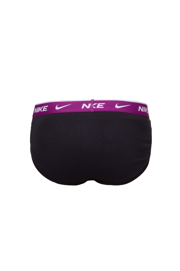 Nike intimo uomo 3 Slip neri con acquamarina, verde e viola 0000KE1006-EWQ