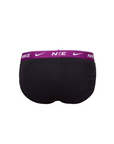 Nike intimo uomo 3 Slip neri con acquamarina, verde e viola 0000KE1006-EWQ