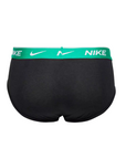 Nike intimo uomo 3 Slip neri con blu arancio verde 0000KE1006-LBE