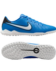 Nike scarpa da calcetto da adulto Tiempo Legend 10 Club DV4345-400 azzurro-bianco