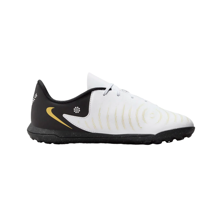 Nike scarpa da calcetto da ragazzo Phanton Gx II Club TF FJ2604-100 bianco-nero-oro