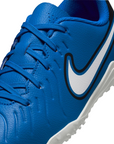 Nike scarpa da calcetto da ragazzo Tiempo Legend 10 Club DV4355-400 azzurro-bianco