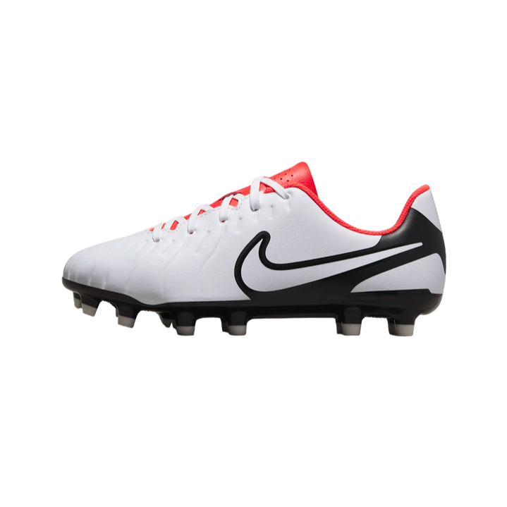 Nike scarpa da calcio da ragazzo Legend 10 Club FG/MG DV4352 100 bianco-nero-cremisi