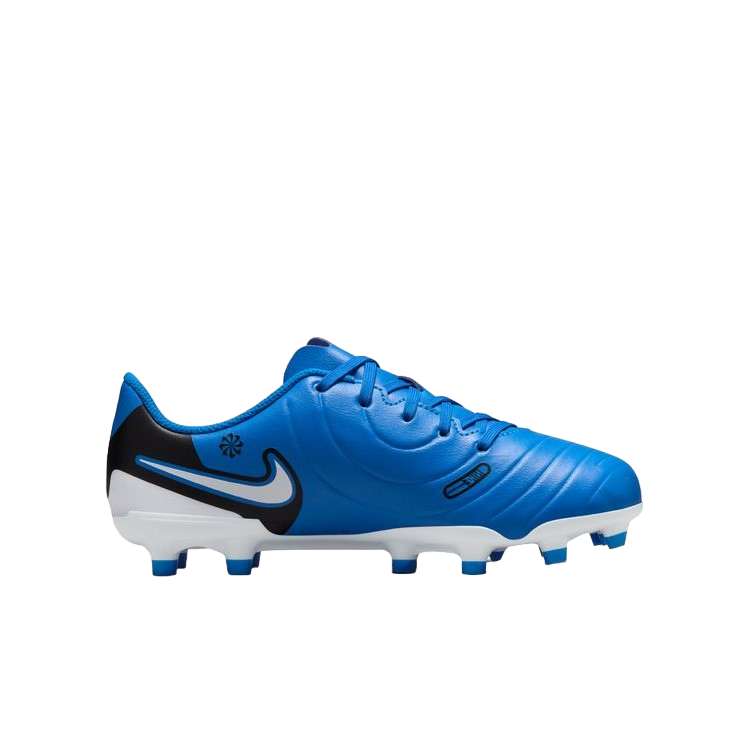 Nike scarpa da calcio da ragazzo Tiempo Legend 10 Club DV4352-400 azzurro-bianco