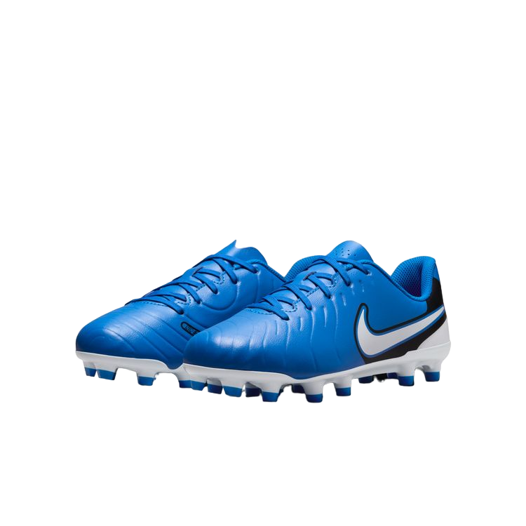 Nike scarpa da calcio da ragazzo Tiempo Legend 10 Club DV4352-400 azzurro-bianco