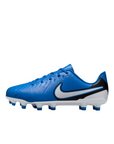 Nike scarpa da calcio da ragazzo Tiempo Legend 10 Club DV4352-400 azzurro-bianco