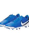 Nike scarpa da calcio da uomo Legend 10 Club FG/MG DV4344-400 azzurro-bianco