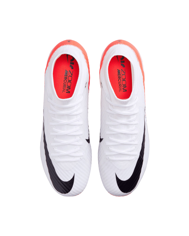 Nike scarpa da calcio da uomo Zoom Superfly 9 Academy FG/MG DJ5625-600 cremisi bianco nero