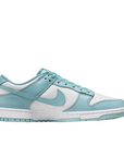 Nike scarpa sneaker da uomo Dunk Low Retro DV0833-106 bianco-turchese