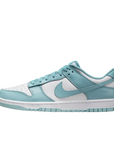 Nike scarpa sneaker da uomo Dunk Low Retro DV0833-106 bianco-turchese