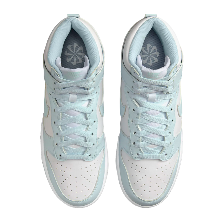 Nike scarpa sneakers alta da donna Dunk High NN FV5960-100 bianco-azzurro glaciale