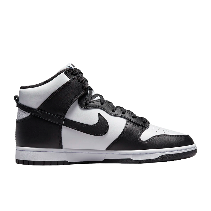 Nike scarpa sneakers alta da uomo Dunk High Retro DD1399-105 bianco-nero