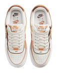 Nike scarpa sneakers da donna AF1 Shadow DZ1847-106 vela-lino-sesamo-cacao