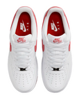 Nike scarpa sneakers da donna Air Force 1 '07 FQ7626-100 bianco-rosso chiaro