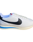 Nike scarpa sneakers da donna Cortez DN1791-100 bianco nero azzurro