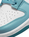 Nike scarpa sneakers da donna Dunk Low DH4401-101 bianco-acqua blu